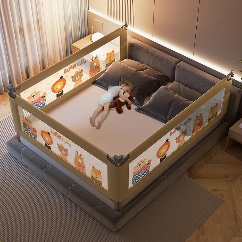 Zyamalox Adjustable Height Bed Rails: Safety Guard for Babies (Assorted Colours) - Image 2