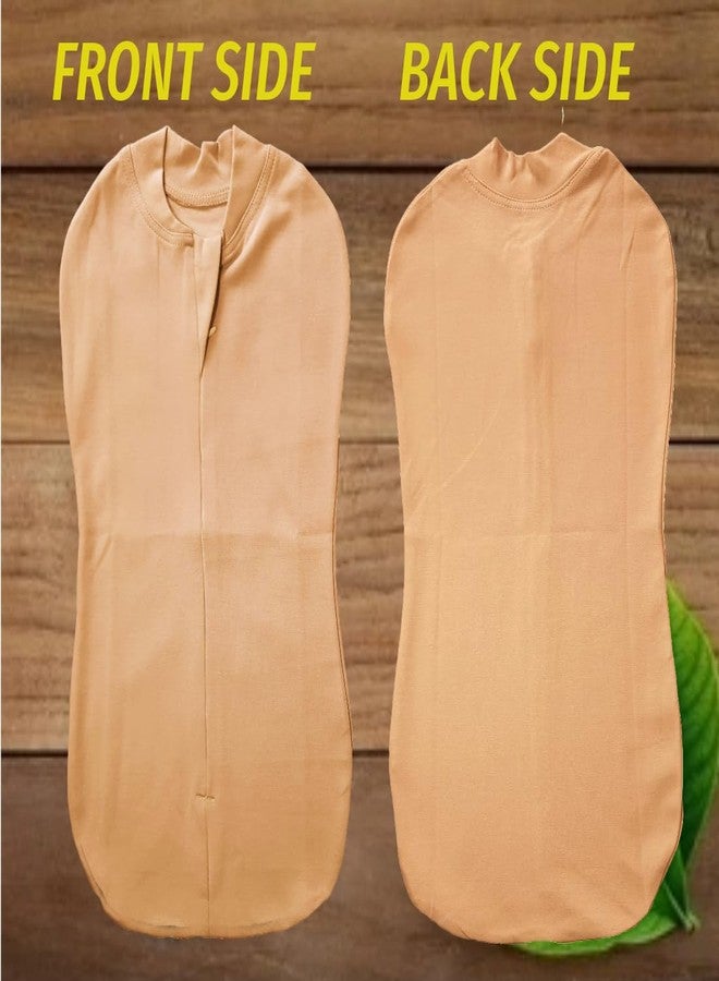 MammaChamp POD Zipper Swaddle Sleeping Bag Blankets Wrap Sack for Newborn Infant Baby 0-3 Months (Pack-of 2) (Biscuit + Aeroplane Design) - Image 5