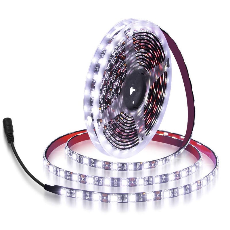 شريط إضاءة LED مرن أسود PCB 164 قدم 5050 SMD أبيض بارد 5 متر 300 LED مقاوم للماء IP65 DC 12V للإضاءة المنزلية والحدائق والمناطق التجارية