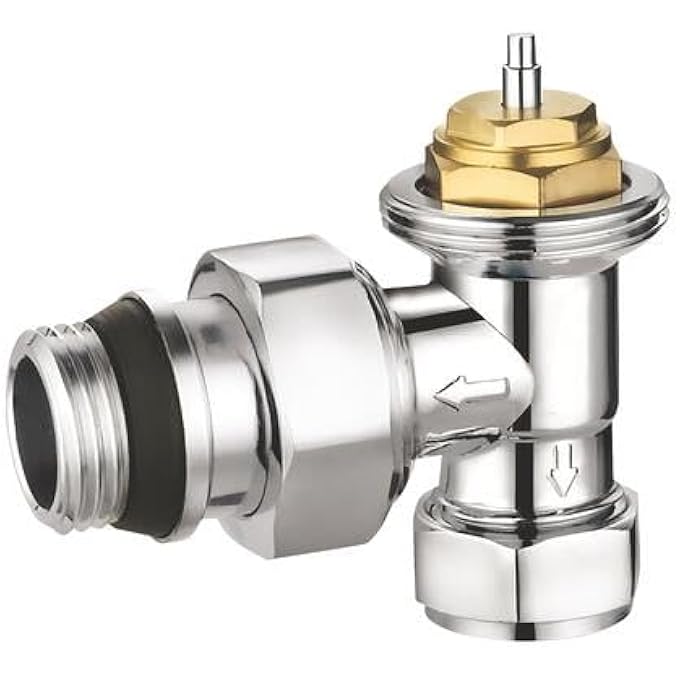- THERMOSTATIC BODY, CHROME-PLATED CORNER, 1/2 INCH, 15 X 21, RADIATOR VALVE, CHROME-PLATED BRASS, THERMOSTATIC HEAD, LEAKAGE, DESIGNER RADIATOR INSTALLATION, TOWEL WARMER
