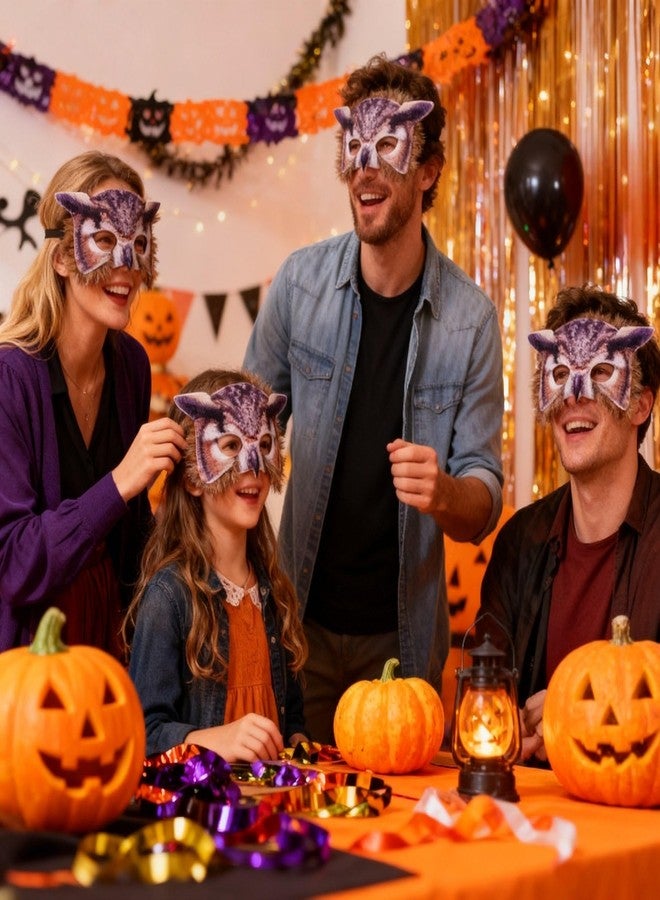 Hosfairy 1Pcs Halloween Owl Mask Animal Owl Mask for Halloween Christmas Easter Masquerade Party Cosplay Props - Image 3