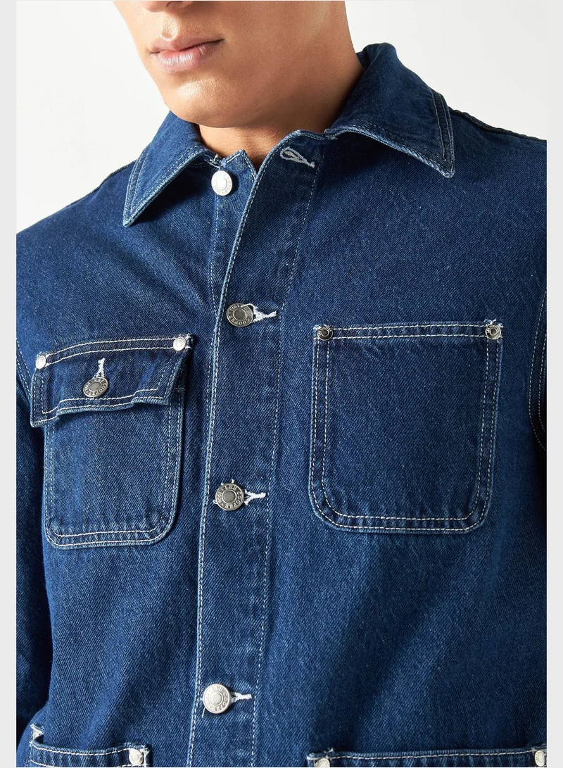 Lee Cooper Flap Pocket Regular Fit Shirt