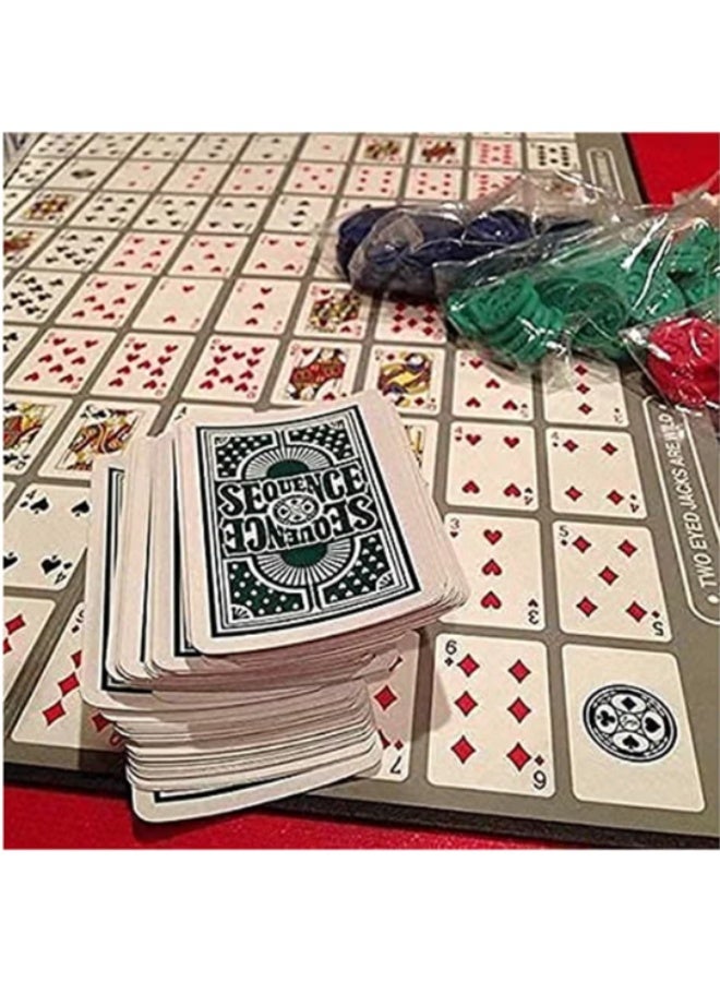 SEQUENCE Family Game Sequence Strategy Foldable Board Card Game Suitable For 2-12 Players - Image 4