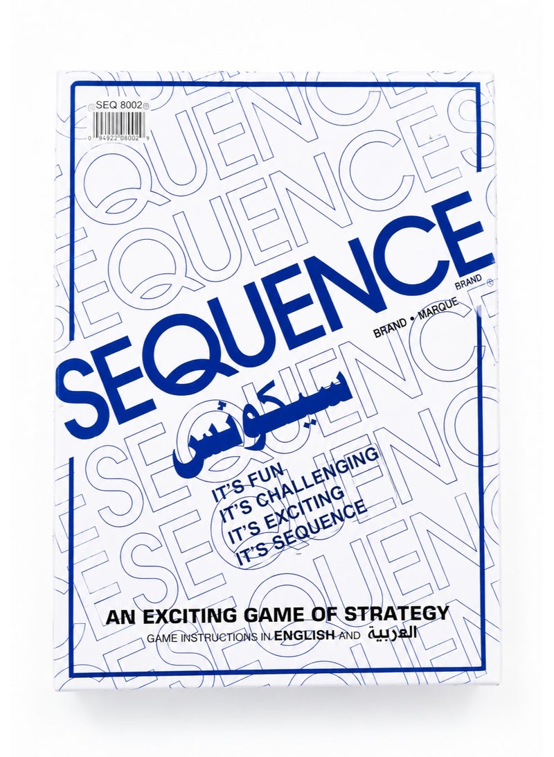 SEQUENCE Family Game Sequence Strategy Foldable Board Card Game Suitable For 2-12 Players - Image 1