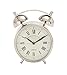 Deco 79 Deco 79 Stainless Steel Clock with Bell Style Top, 3" x 5" x 7", Silver  - Image 2