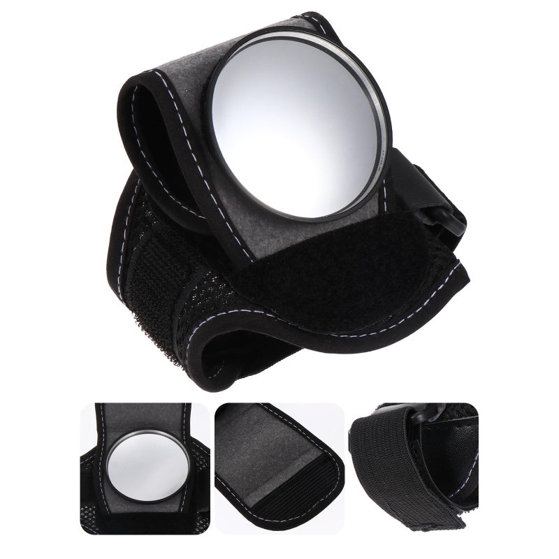 Rear View Wristband Mirror for Cycling Safety 360 Degree Reflective Bike Wrist Guard - Image 4