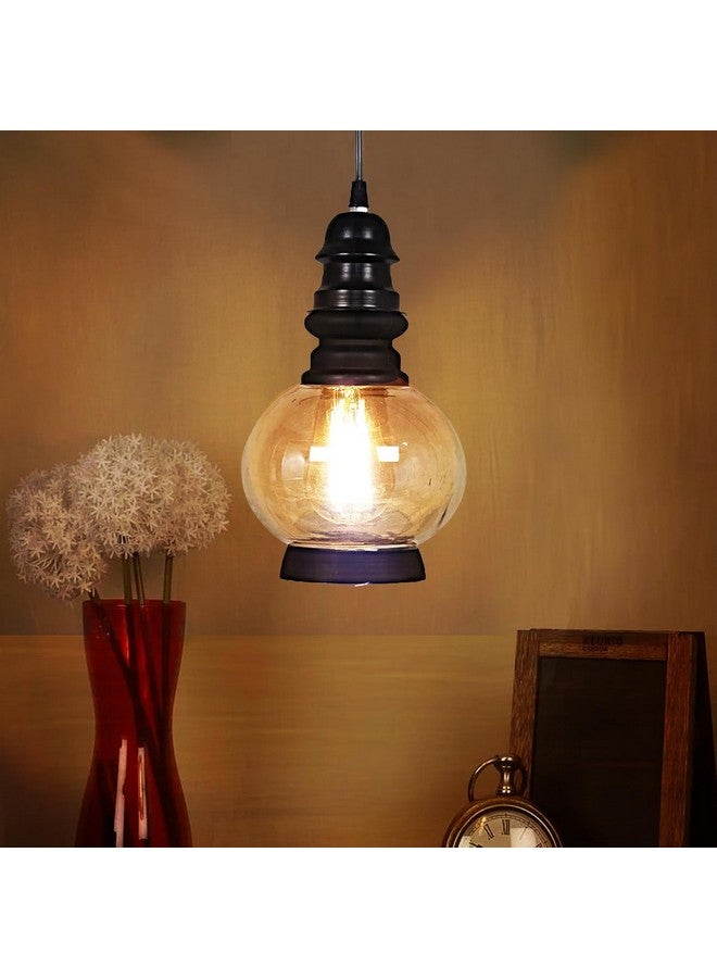 DarkVision Hanging Lights Lantern for Living Room/Pendant Lights for Ceiling/Hanging Lamps for Home Decoration/Decorative Hanging Lights,Metal (Bulb Not Included) (Sphere) - Image 1