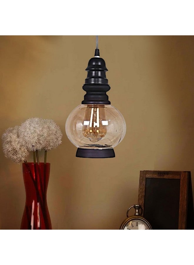 DarkVision Hanging Lights Lantern for Living Room/Pendant Lights for Ceiling/Hanging Lamps for Home Decoration/Decorative Hanging Lights,Metal (Bulb Not Included) (Sphere) - Image 2