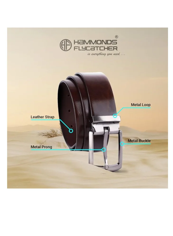 HAMMONDS FLYCATCHER Men’s Formal/Casual Brown Belt | BL8005 ( Brown, Genuine Leather), Caramel Brown, Free Size (38HV)