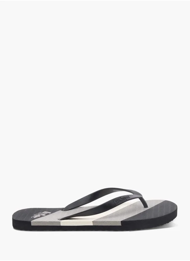 Lee Cooper Mens Printed Thong Slippers
