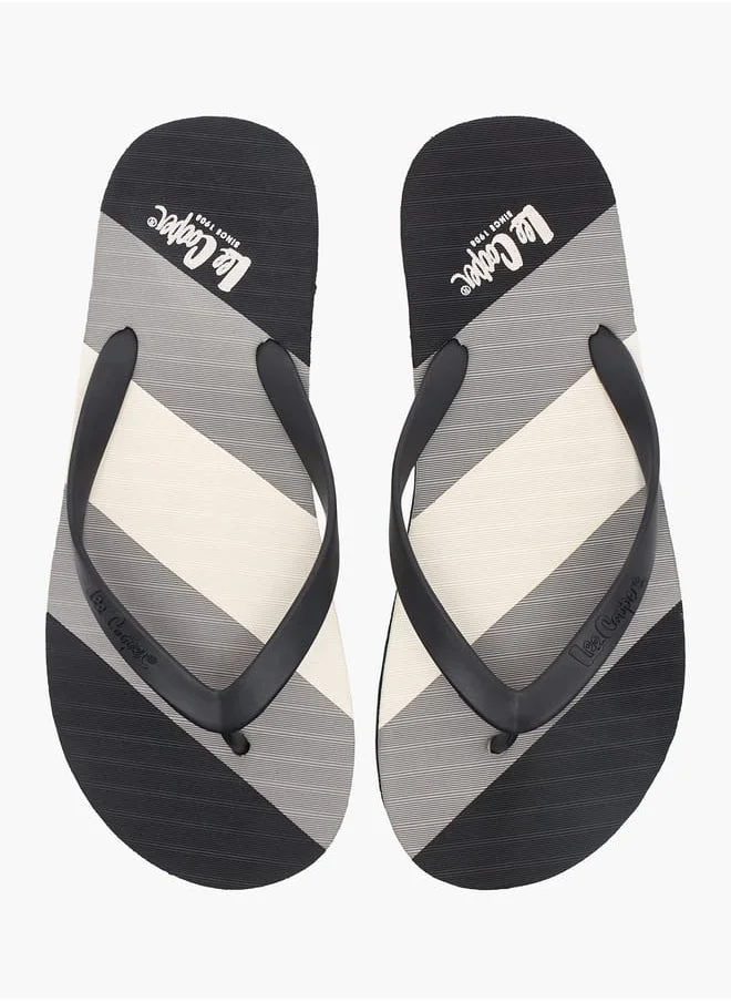 Lee Cooper Mens Printed Thong Slippers