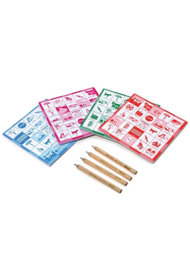 eeBoo: Travel Bingo Game, Make Every Drive a Happy One! Car Game, Includes 4 Bingo Pads & 4 Pencils, Develops Observational Skills, Patience, and Simple Logic, for 1 to 4 Players - Image 3