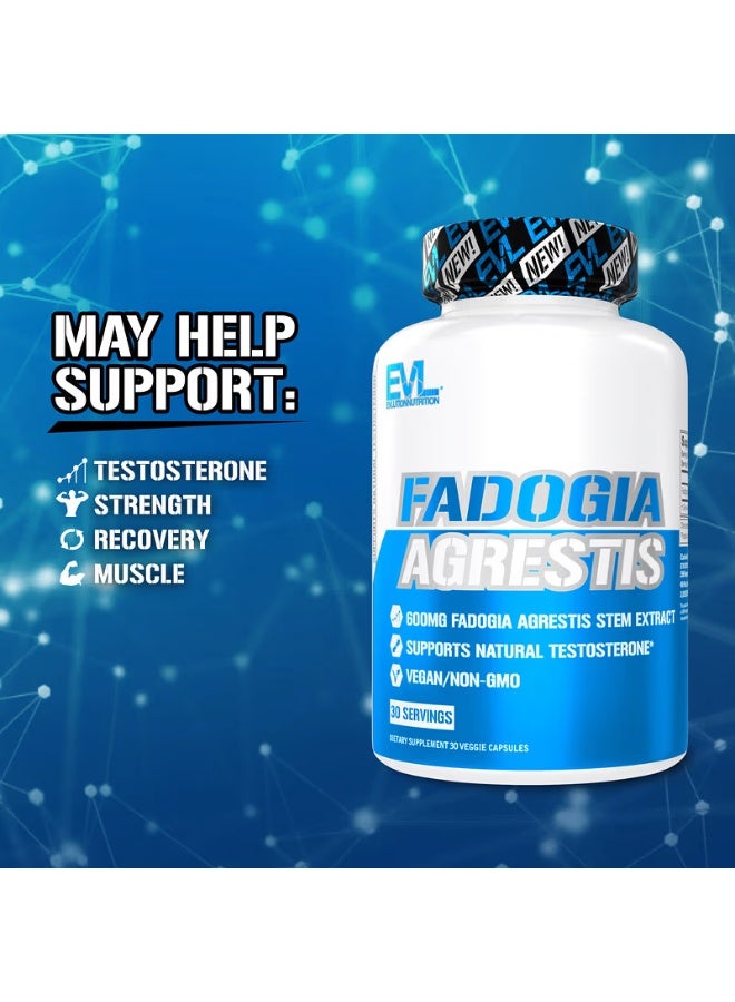 EVLution Nutrition, Fadogia Agrestis, 600 mg, 30 Veggie Capsules - Image 2