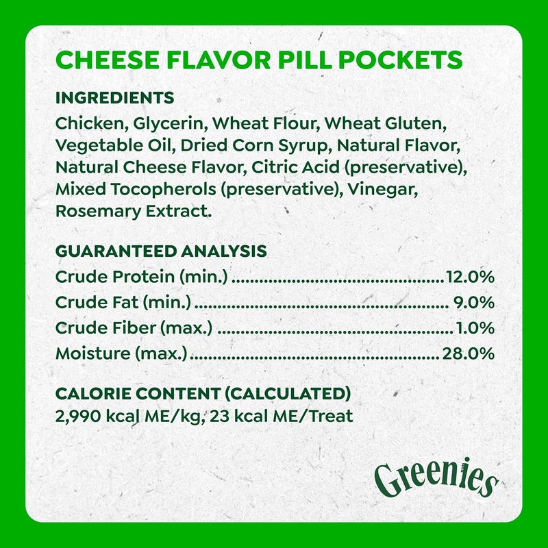 جرينيز أكياس حبوب Greenies للكلاب، حجم كبير، وجبات لينة للكلاب، بنكهة الجبنة، عبوة 7.9 أونصة (30 وجبة) - Image 5