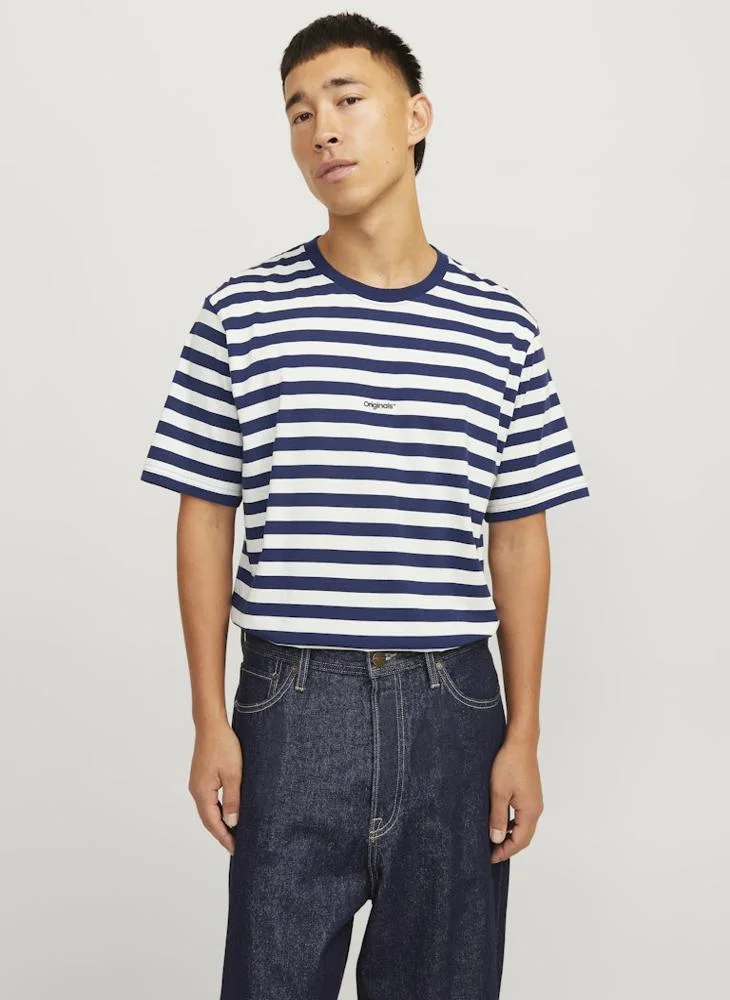 JACK & JONES Jorvesterbro Striped Detailed T-Shirt