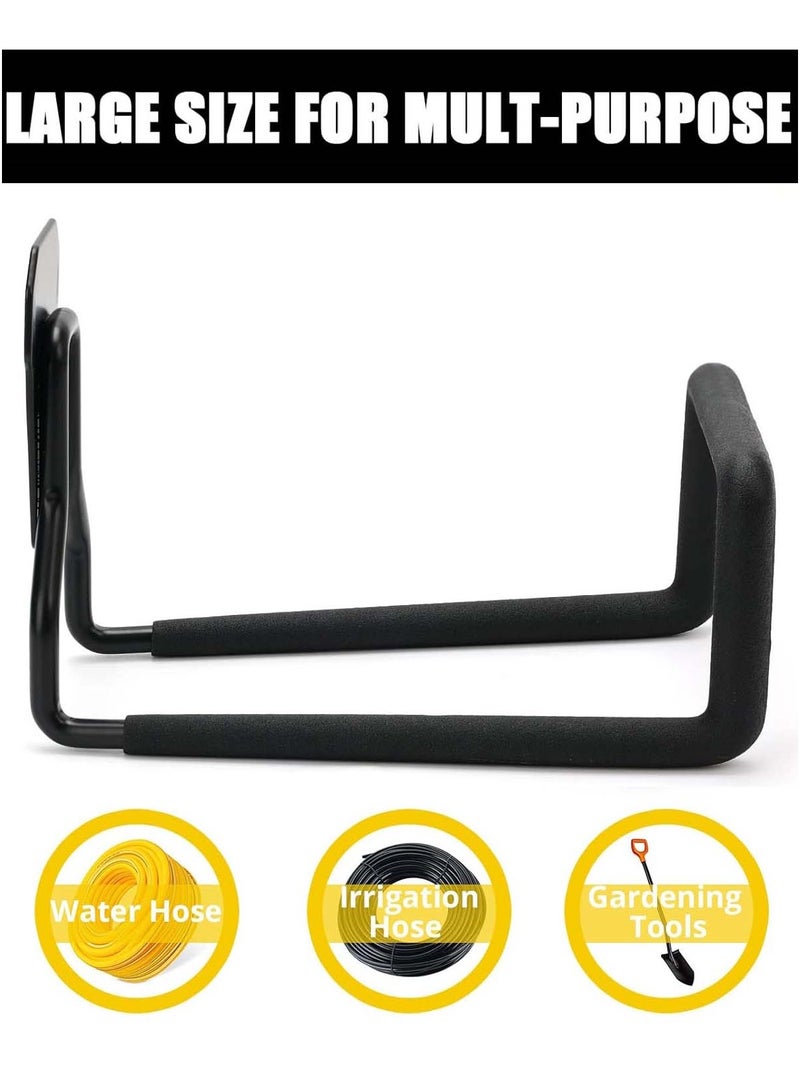 YIM-VIBEHAUS Metal Garden Hose Holder, Heavy Duty Water Hose Hanger, Multifunctional Wall Mounted for Outside Yard, Garage, Utility Room, Storage Room - Image 4