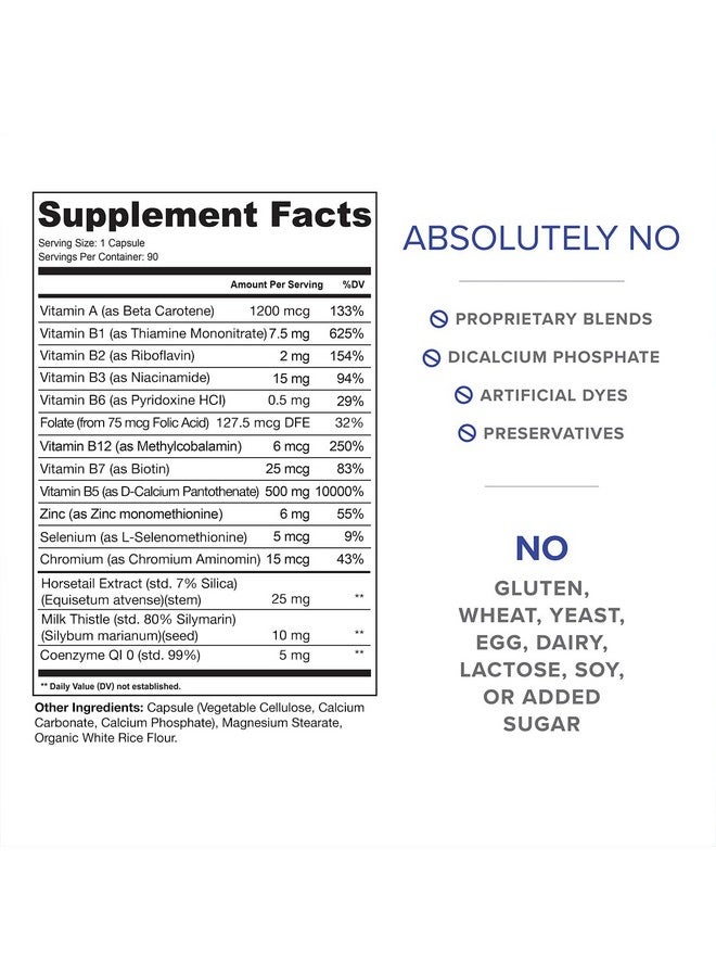ClearZine Acne Pills for Teens & Adults | Clear Skin Supplement, Vitamins for Hormonal & Cystic Acne, 90 Caps - Image 4