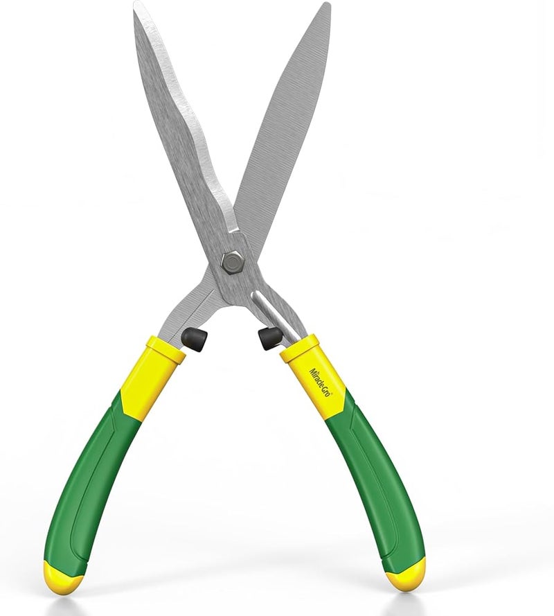 Miracle-Gro 18" Hedge Shears with Wavy Blade - Lawn and Yard Tool with Sharp Carbon Steel Blades for Trimming Borders, Shaping Bushes and Shaping/Trimming Hedge Shrubs - Image 2