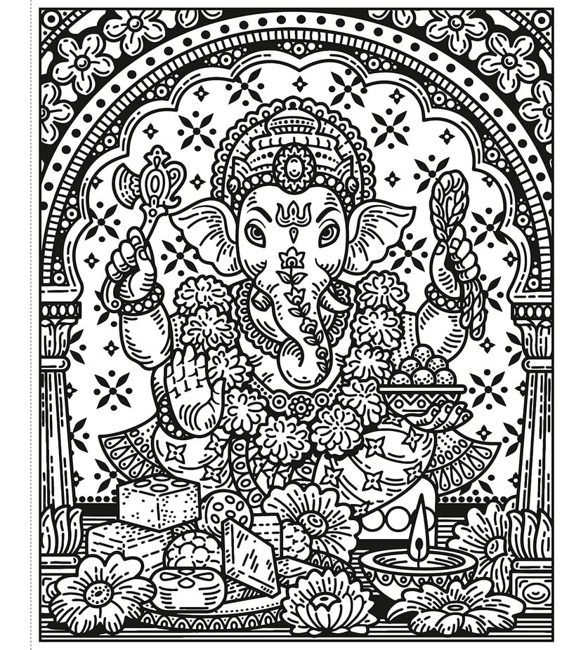 Usborne Publishing Ltd Diwali Magic Painting Book - Image 4
