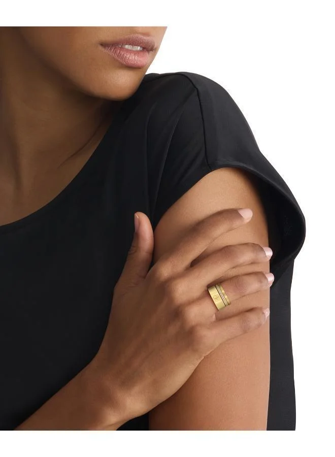 CALVIN KLEIN 3 Rings in Stainless Steel Embellished with Crystals