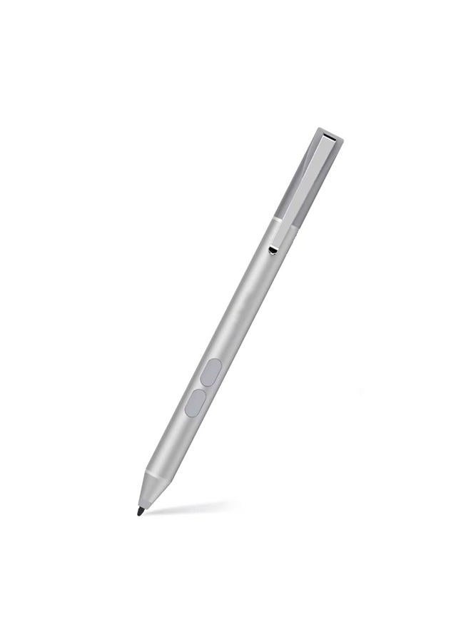 tesha Surface Pen Active Digitizer Stylus Pen with 1024 Levels of Pressure Sensitivity for Surface Pro 2017, Surface Laptop, Surface Pro 4, Surface Pro 3, Surface Book and Surface 3 (Silver) - Image 1