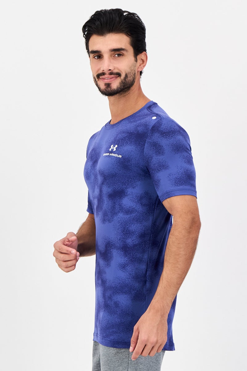 UNDER ARMOUR تي شيرت تدريب قصير الأكمام للرجال بتصميم فضفاض، متعدد الألوان - Image 2