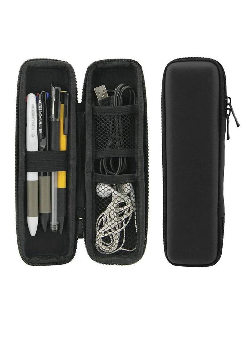 Hard Shell Pen Case, Durable Hard Shell Stylus Pencil Case Holder EVA Hard Pencil Case for Pen Hard Shell Carrying Pen Case Holder for Executive Fountain Pens Black - Image 1