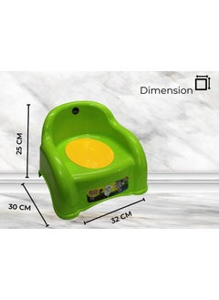 Nabhya 2 In 1 Abcd Baby Potty Seat Baby Potty Training Seat And Baby Chair For 6 18 Month (Green)  - Image 3