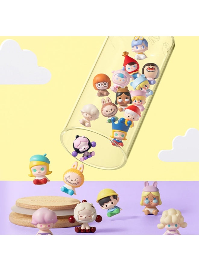 POP MART POPMART sitting posture rows of small dolls gift ornaments car decoration blind box gifts for family and friends  - Image 2