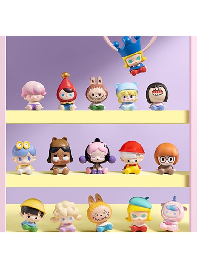 POP MART POPMART sitting posture rows of small dolls gift ornaments car decoration blind box gifts for family and friends  - Image 4