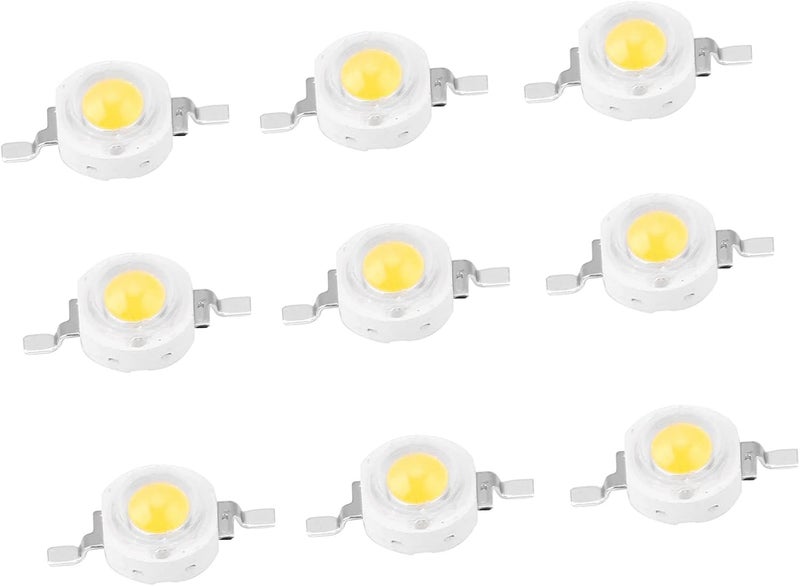 ديودات LED SMD + 100 حبة LED، رقائق ديودات باعثة للضوء عالية القوة (1 واط) من نوع SMD لأجهزة الإضاءة الخاصة بالمبتدئين (DIY). - Image 3