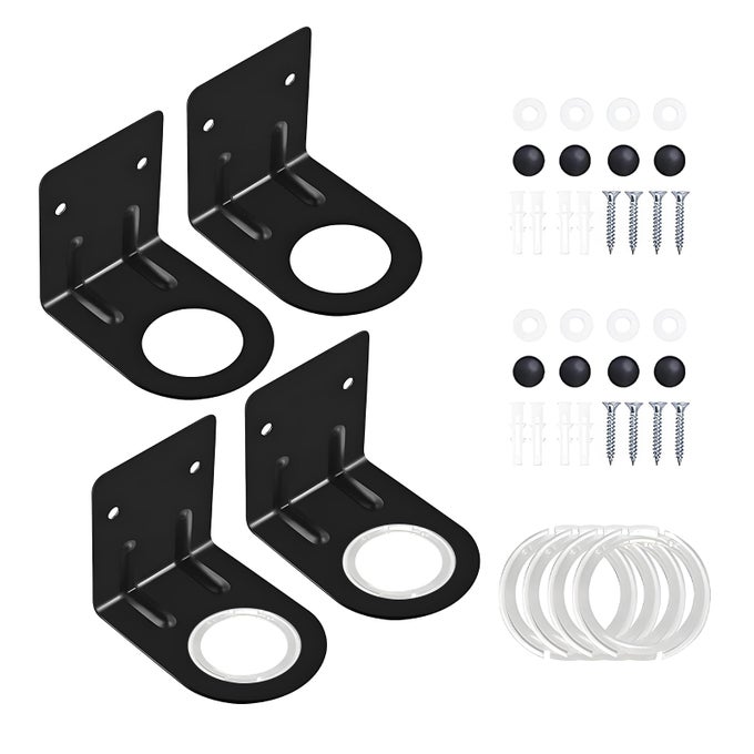 4PCS SOAP DISPENSER WALL MOUNT BOTTLE HOLDER SHAMPOO HOLDER FOR SHOWER WALL SHAMPOO DISPENSER HOLDER FOR BATHROOM KITCHEN TOILET4PCS BLACK