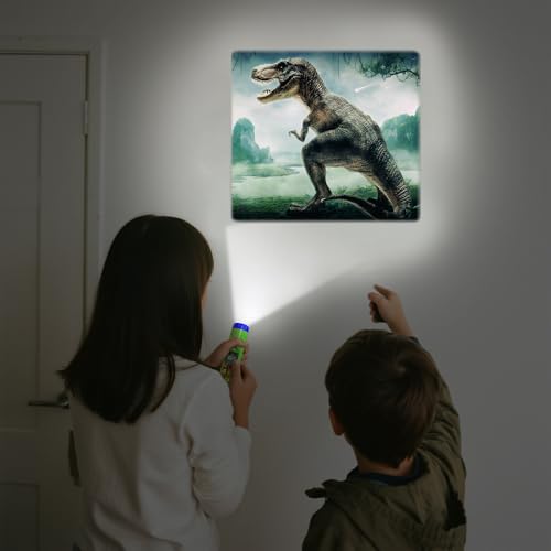 Pup Go Dinosaur Projector Flashlight for Kids Ages 3+, 3 Discs 24 Images, Cool Dinosaurs Toys for Boys Girls, Dinosaur Kids Flashlight, Night Light Projector, Idea Dinosaurs Gifts for Toddler Children - Image 3