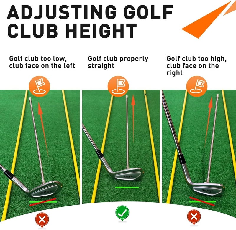 Golfupp قضيب محاذاة الجولف لتصحيح اتجاه التأرجح، أدوات تدريب الجولف وملحقات الجولف، مؤشر اتجاه للمحاذاة الدقيقة للتسديد، مساعد التأرجح - Image 4