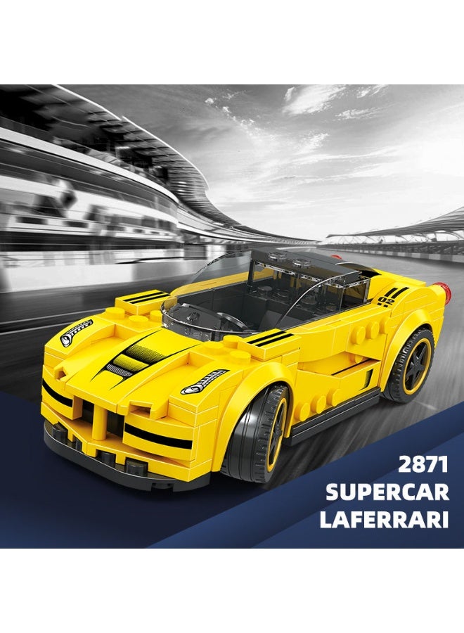 wange Supercar LaFerrari Building Blocks Set 2871 (Age 6+ , 143 Pieces) - Image 2