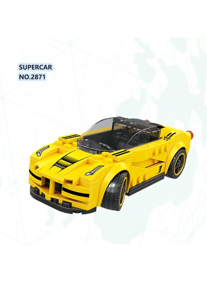 wange Supercar LaFerrari Building Blocks Set 2871 (Age 6+ , 143 Pieces) - Image 3