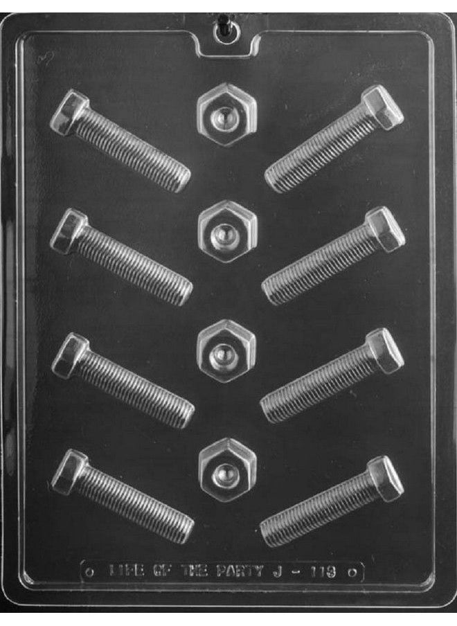 Grandmama's Goodies J113 Nut & Bolt Chocolate Candy Mold With Exclusive Molding Instructions  - Image 1