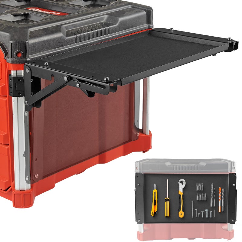 BPOPO Folding Magnetic Table Compatible with Milwaukee Packout Toolbox,Powerful Magnetic Tool Tray Side on Your PACKOUT System - Image 1