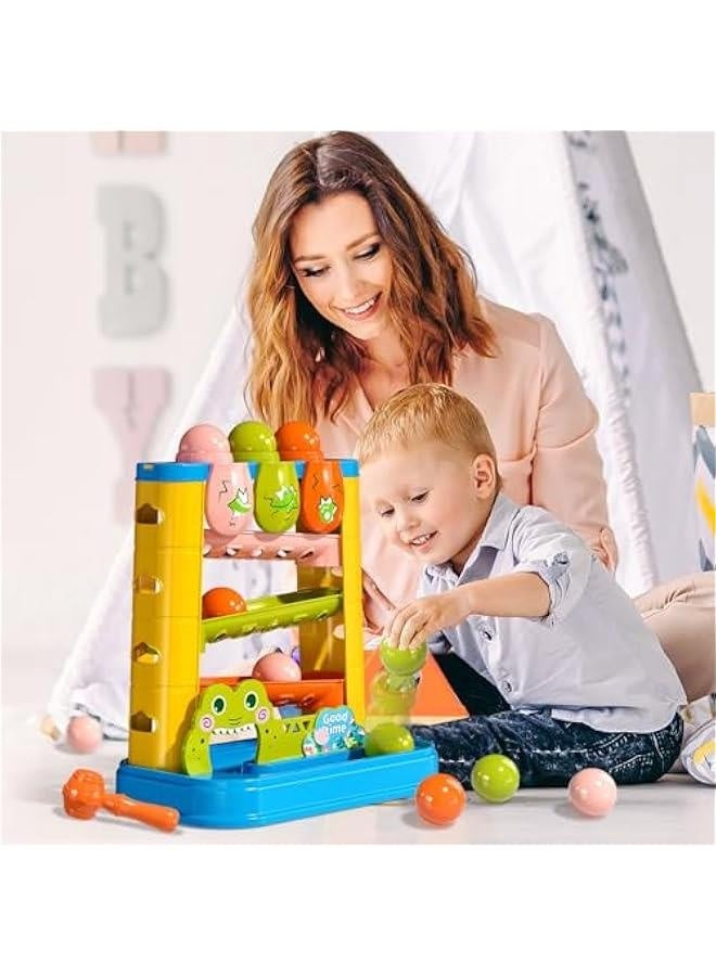 لعبة مطرقة للأطفال، ألعاب كرة متدحرجة للأطفال من عمر 3 سنوات - لعبة كرة الطرق، لعبة مطرقة للضرب، ألعاب للأطفال من 3-4 سنوات، ألعاب خارجية للأطفال من 5-8 سنوات، هدية عيد ميلاد، للأطفال من 36 شهرًا - Image 5