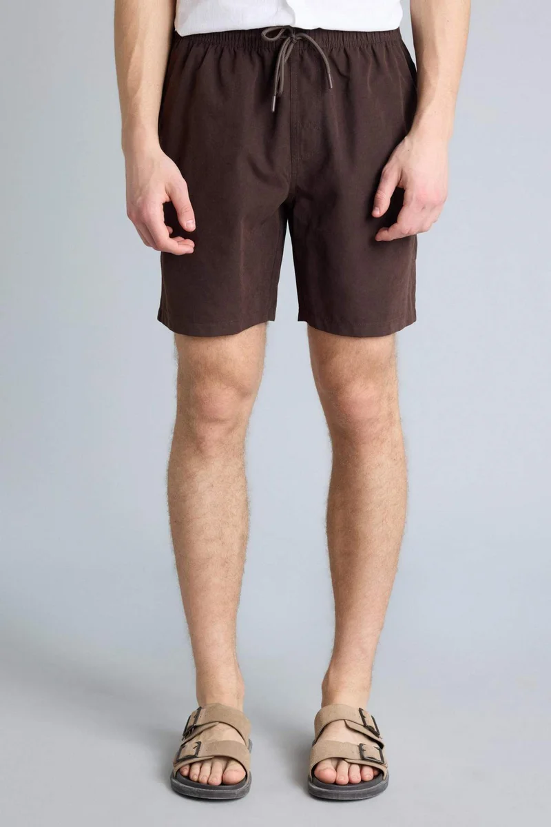 Defacto  Regular Fit Elastic Waist Swim Shorts for Men | Best Price UAE