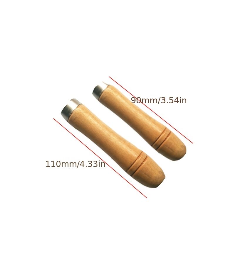 16 Pieces Wood Handle Set 8 Large 8 Small For Screwdriver Hand Drill - Image 3