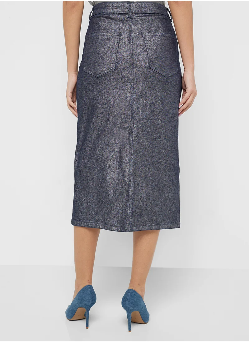 VERO MODA High Waist Denim Skirt