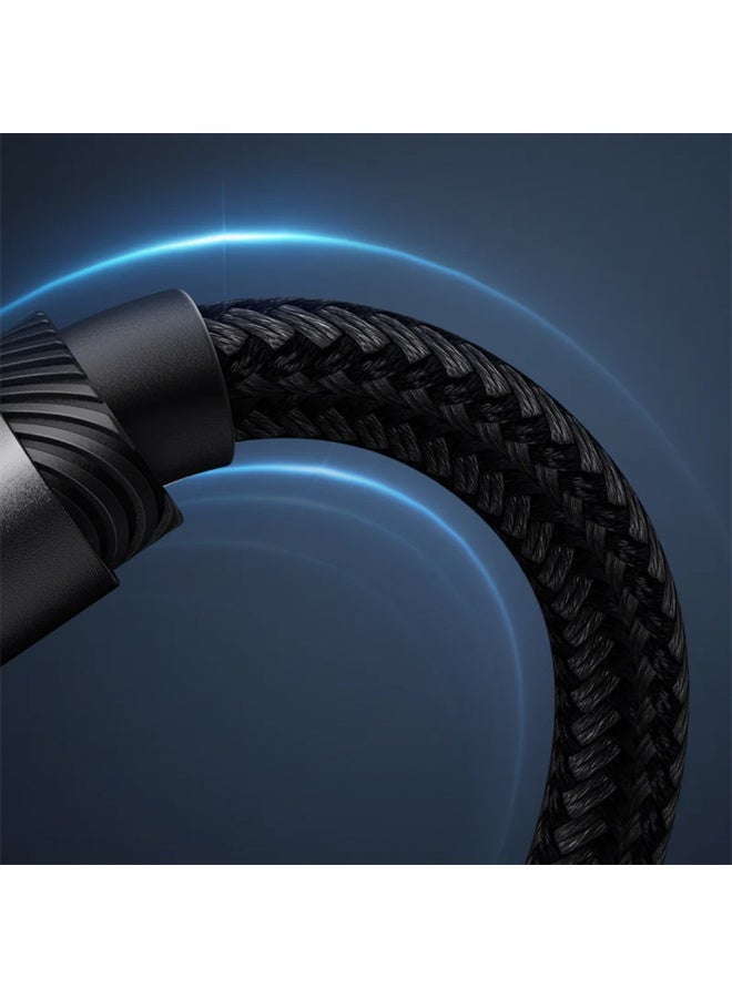 مكدودو كابل شحن فائق السرعة CA-368 من النوع C إلى النوع C، بتقنية PD 3.1 حتى 240 وات وتيار 5 أمبير، يدعم الشحن السريع لأجهزة الكمبيوتر المحمولة والأجهزة اللوحية والهواتف وأجهزة الألعاب، مصنوع من سبائك الألومنيوم المتينة وتصميم مضفر من النايلون + شريحة ذكية لتوزيع التيار الآمن، سرعة نقل البيانات تصل إلى 480 ميجابت في الثانية - Image 4