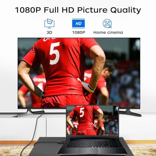 Tobo DVi to HDMI Cable, 5ft HDMI Male to DVI-D Male Bi-Directional Adapter Cable, HDMI to DVI-D 24+1 High Speed Cable Support 1080P HD for Raspberry Pi, R-ku, Xbox One, PS5 TD-1203H - Image 5