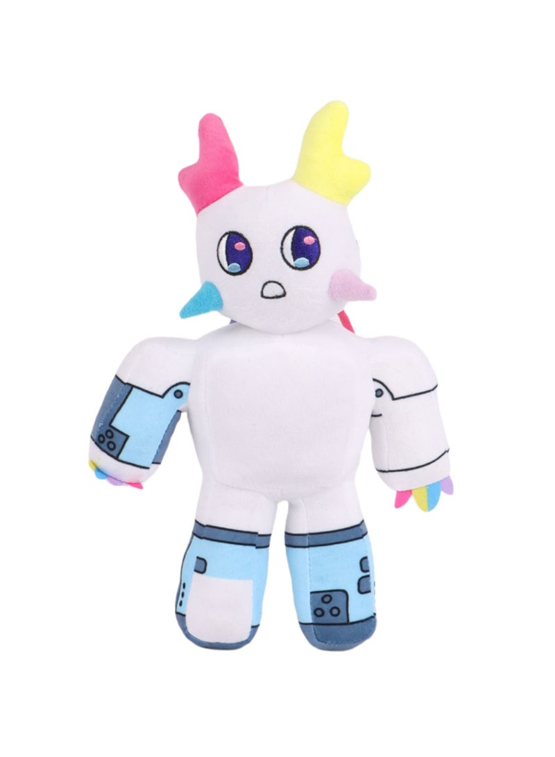 Cute White Robot Plush Toy Soft Stuffed Doll for Girls Boys All Ages Gift 30 Centimeters - Image 1
