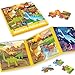 SYNARRY Magnetic Dinosaur Puzzles for Kids Ages 35 20 Pieces Puzzles for Toddlers 46 Easter Basket Stuffers Gifts for Kids Car Airplane Road Trip Activities Magnet Games Toy for Boys Girls - Image 3