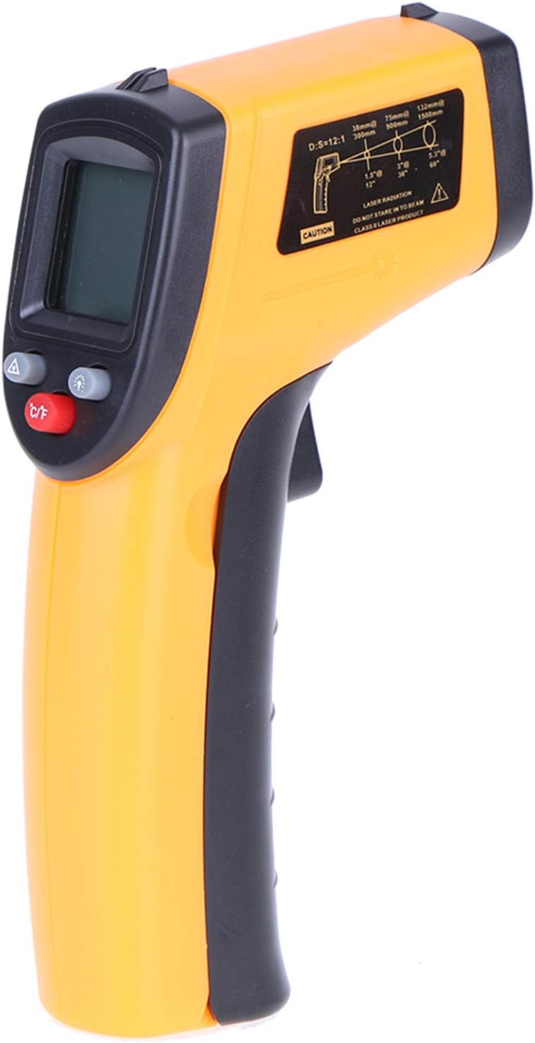 Eacam Climate adapted upgraded quality Eacam Digital Infrared Thermometer, -50-380°C Industrial Temperature Gun Non-Contact with Backlight (NOT for Humans) Thermometer for Kitchen Food Meat Car BBQ Automotive and Industrial Easy lifting build - Image 2