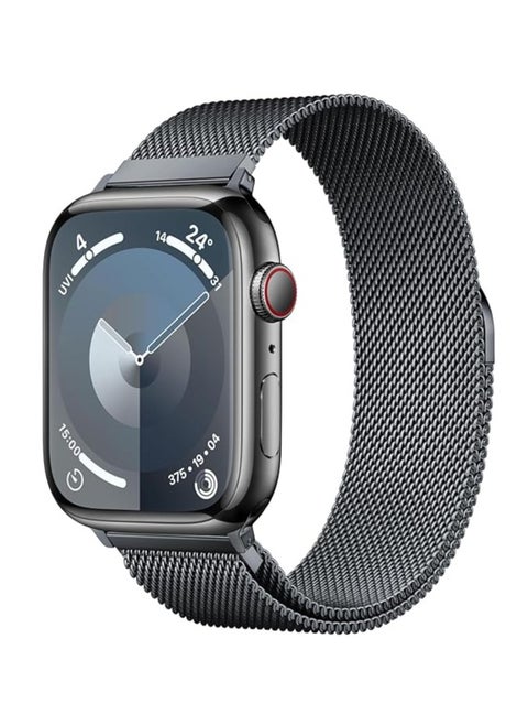 Band mesh Metal loop Replacement Strap, Magnetic Clasp Compatible with ultra smart Watch  Steel Metal Replacement Strap, one size and Compatible with apple smart watches