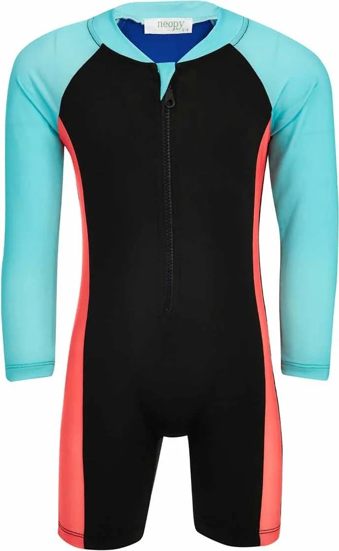 Remsa Mayo Remsa Swimsuit Jumpsuit Long Sleeve Shorts Kids Swimsuit Uv Protection Kelvin 56009 Black