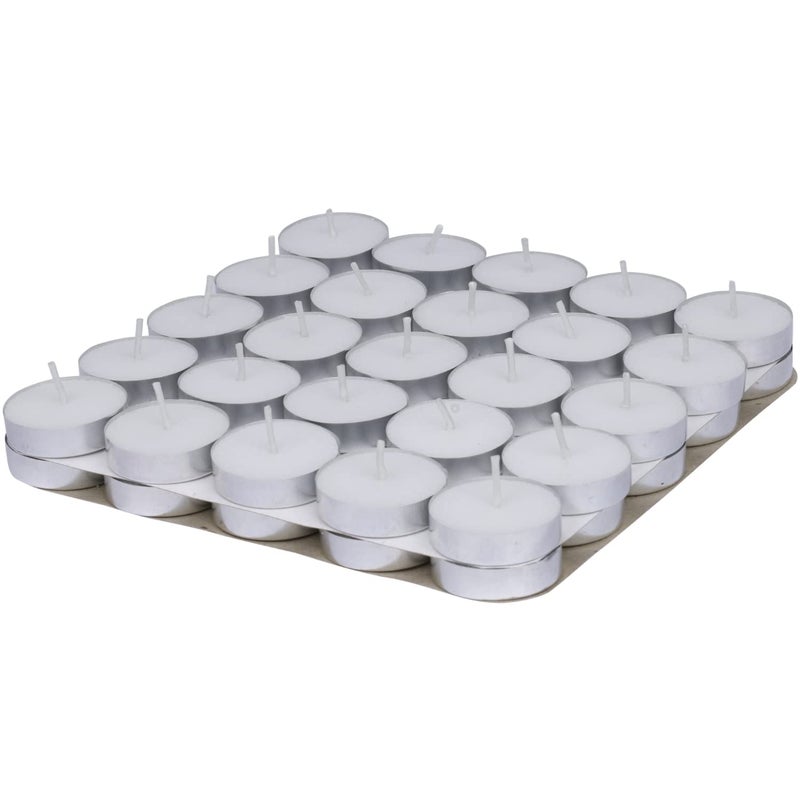 Welburn Veda&Co Welburn VedaCo Wax Tealight Candles for Home Decor OfficesPartiesDining Special Occasions Pack of 50Unscented 100 Fully Refined Paraffin Wax Smokeless Burning Time 3 Hours White